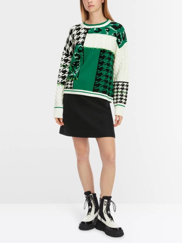 Marc Cain Strick-Pullover im Muster-Mix