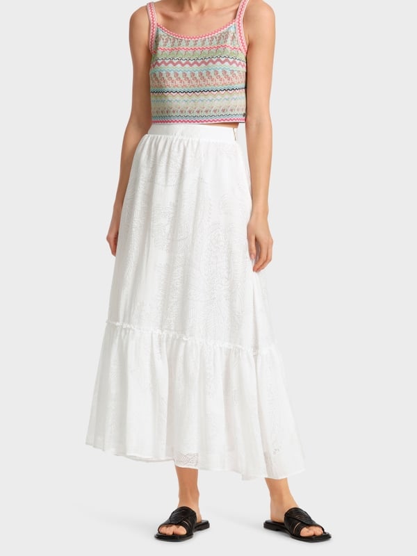 Marc Cain Stufenrock Mit Ausbrenner-Dessin