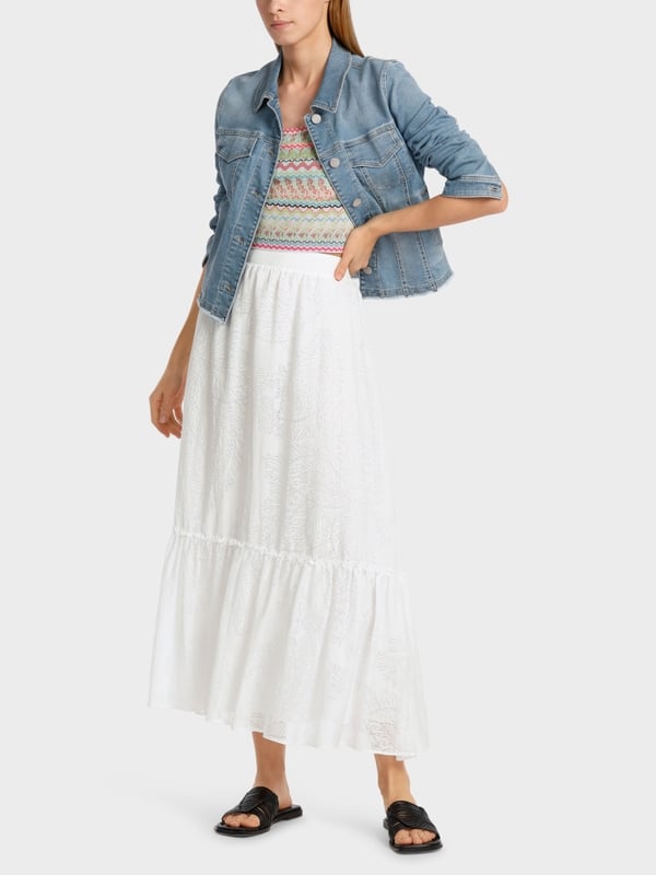 Marc Cain Stufenrock Mit Ausbrenner-Dessin