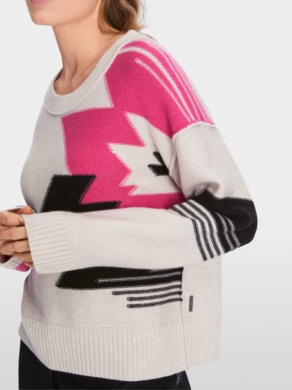 Marc Cain Sweater Aus Wollmix Mit Kaschmir