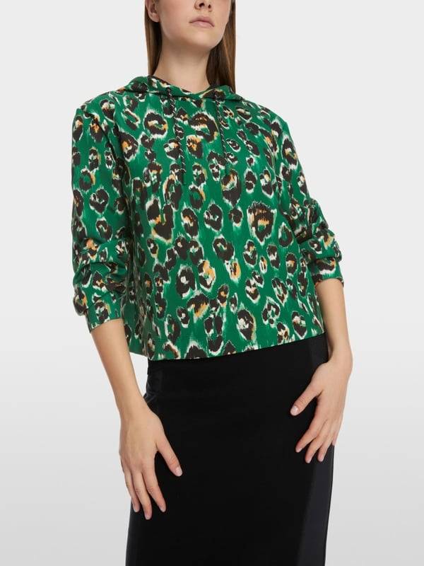 Marc Cain Sweater Im Greo-Print Auf Scuba-Jersey