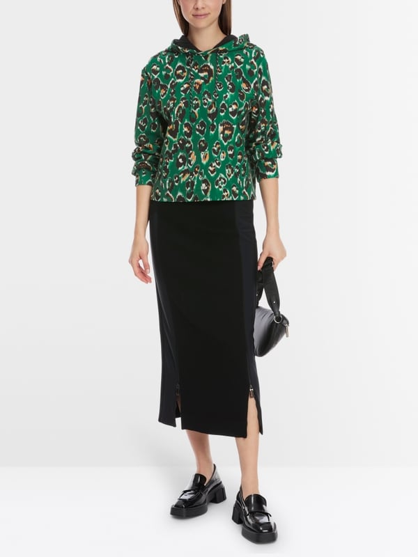 Marc Cain Sweater im Greo-Print auf Scuba-Jersey