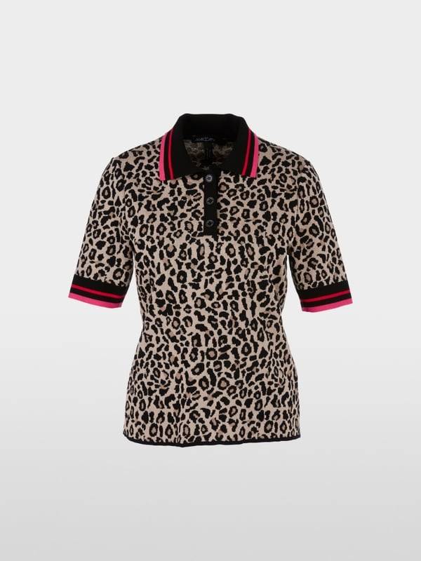 Marc Cain Sweater In Poloform - Knitted In Germany