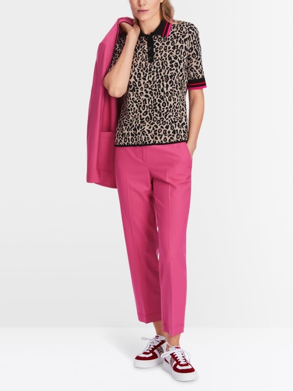 Marc Cain Sweater in Poloform - Knitted in Germany