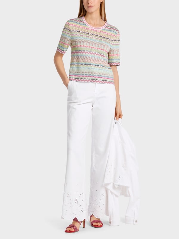 Marc Cain Sweater mit Kurzarm – Knitted in Germany