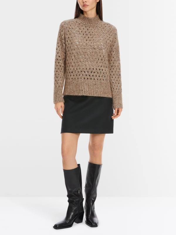 Marc Cain Sweater Mit Mohair - Knitted In Germany