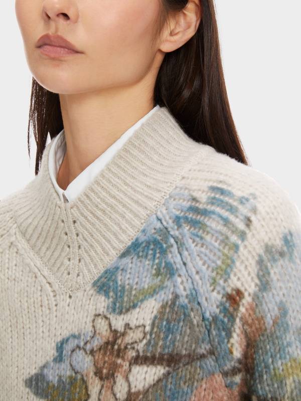 Marc Cain Sweater Mit Print - Knitted In Germany