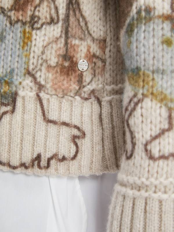 Marc Cain Sweater Mit Print - Knitted In Germany