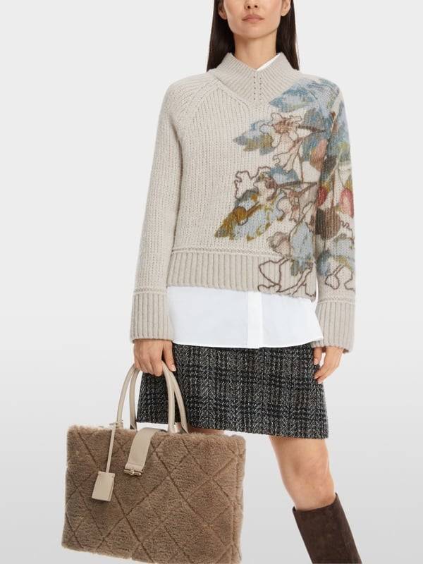 Marc Cain Sweater Mit Print - Knitted In Germany