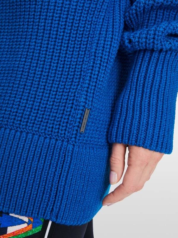 Marc Cain Sweater Mit Troyer - Knitted In Germany