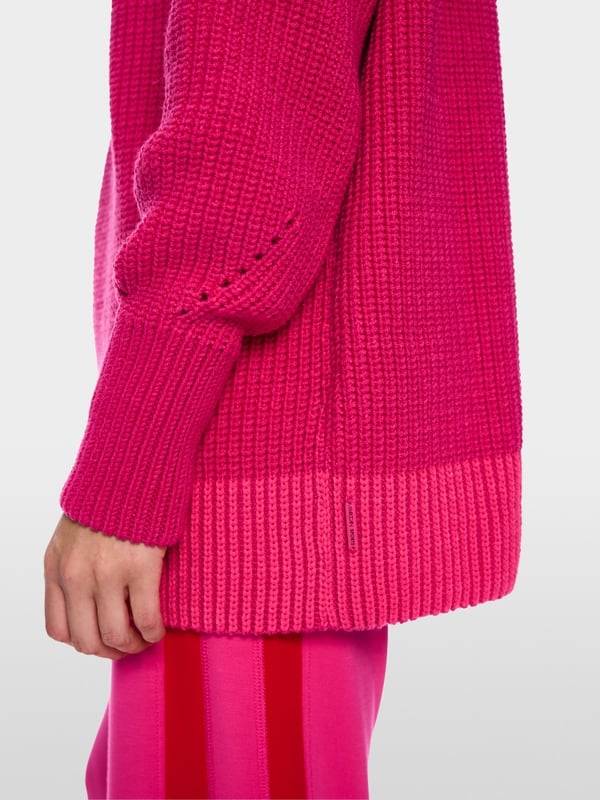 Marc Cain Sweater Mit Troyer - Knitted In Germany