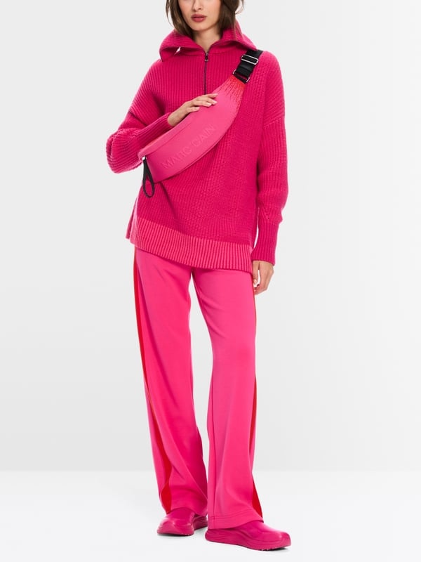 Marc Cain Sweater mit Troyer - Knitted in Germany