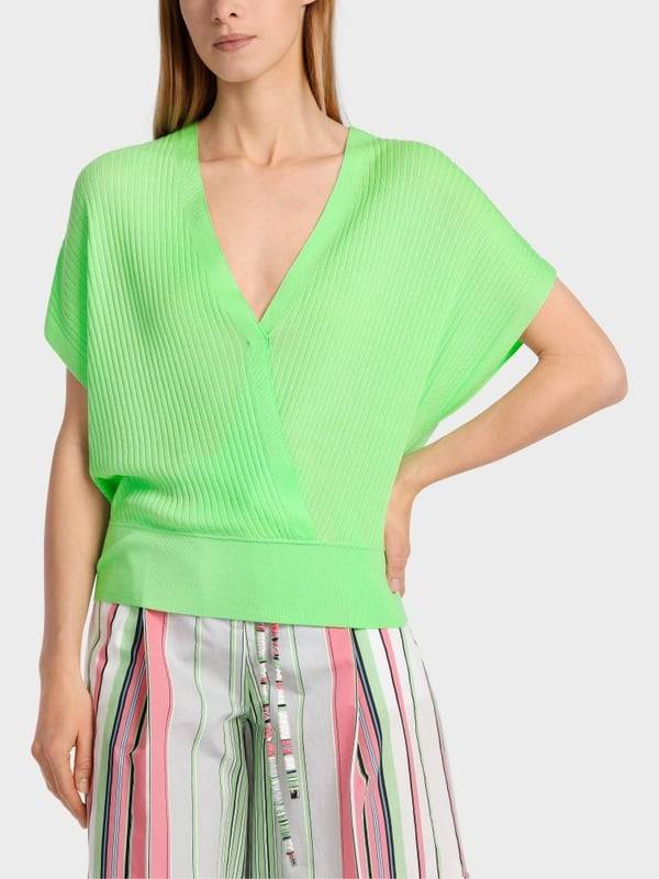 Marc Cain Sweater Mit Wickeleffekt