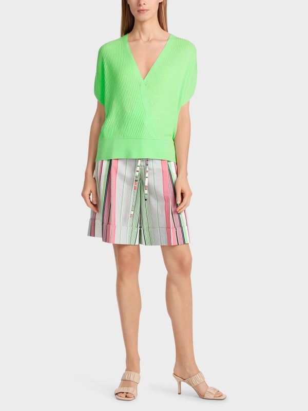 Marc Cain Sweater mit Wickeleffekt