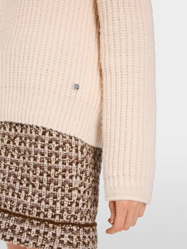Marc Cain Sweater Mit Zopf - Knitted In Germany