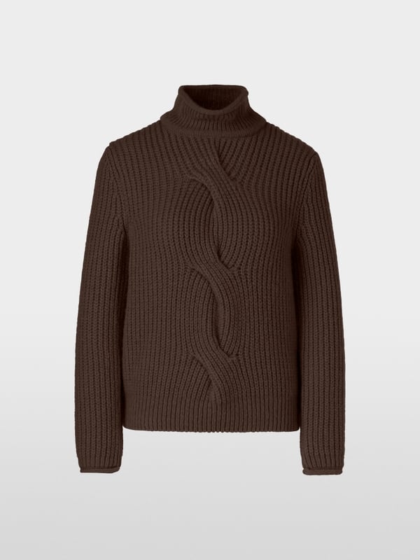 Marc Cain Sweater Mit Zopf - Knitted In Germany