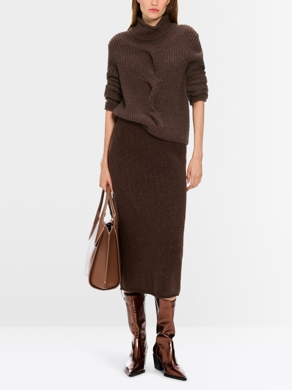 Marc Cain Sweater mit Zopf - Knitted in Germany