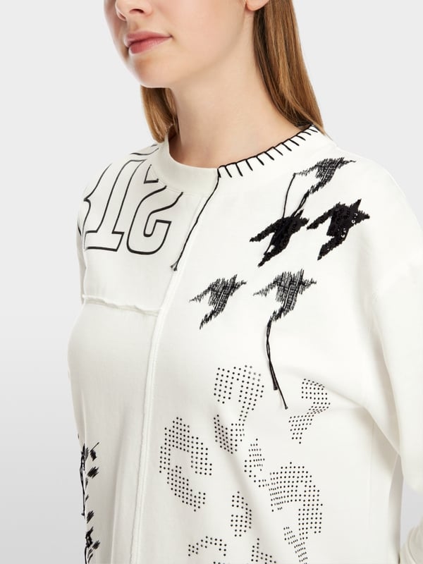 Marc Cain Sweatshirt Im Muster-Mix