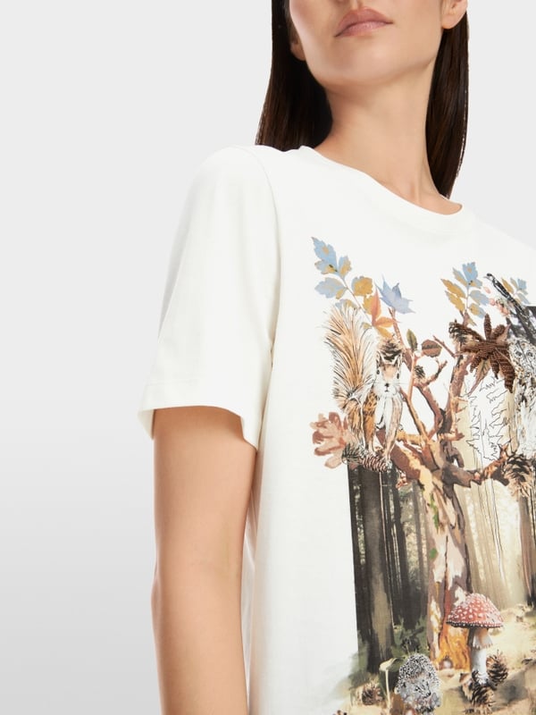 Marc Cain T-Shirt Aus Baumwolle "Rethink Together"