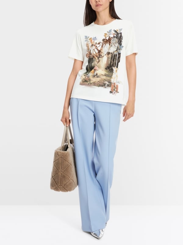 Marc Cain T-Shirt aus Baumwolle "Rethink Together"