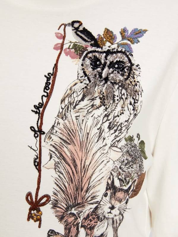 Marc Cain T-Shirt Aus Reiner Baumwolle