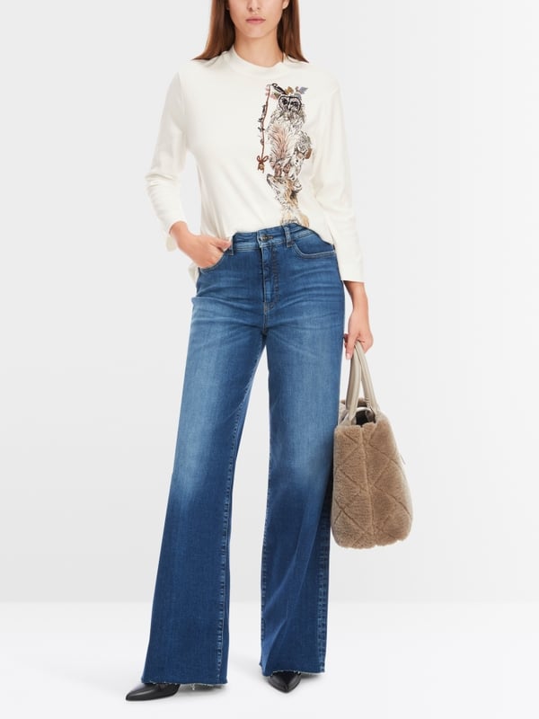 Marc Cain T-Shirt aus reiner Baumwolle