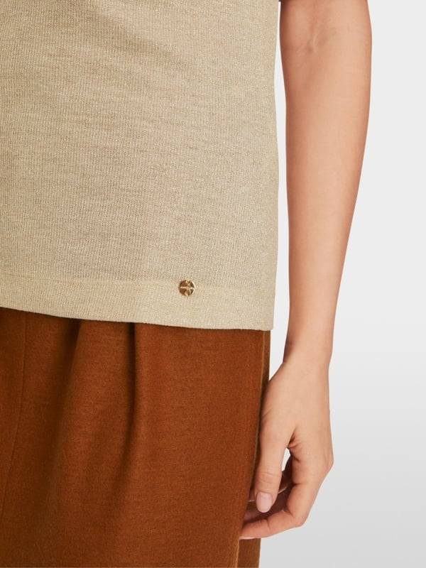 Marc Cain T-Shirt Im Metallic-Look