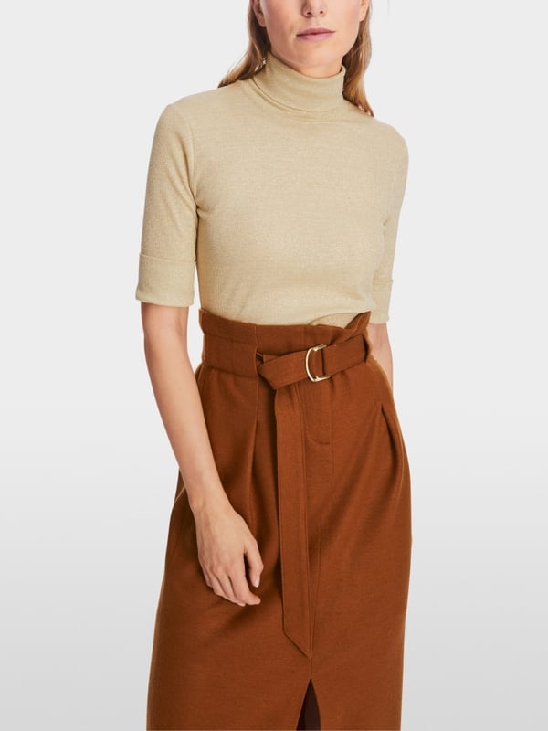 Marc Cain T-Shirt Im Metallic-Look