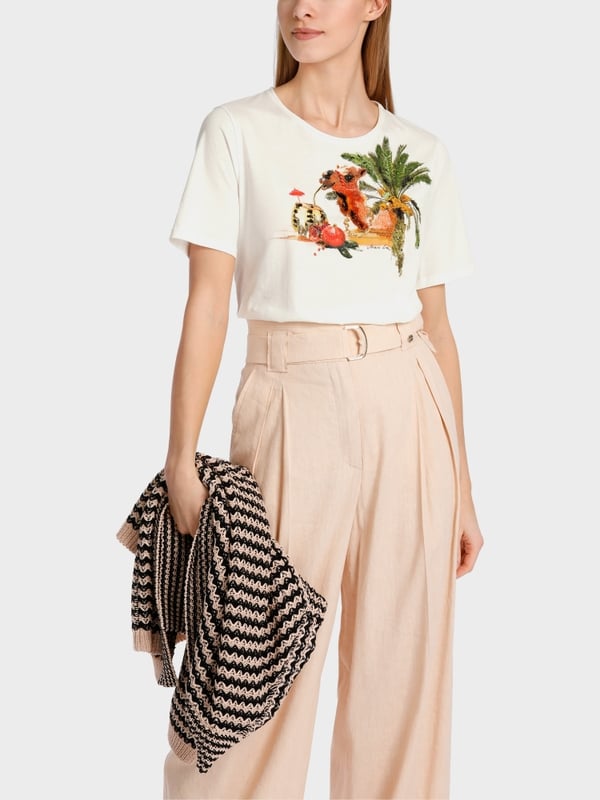 Marc Cain T-Shirt Mit Fancy Animal-Print