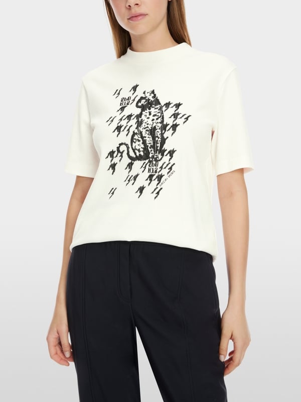 Marc Cain T-Shirt Mit Leo-Print