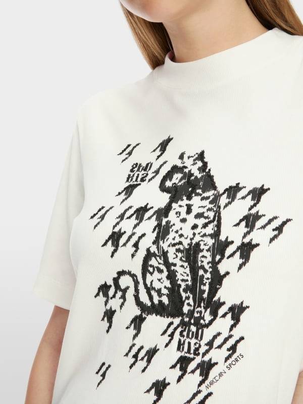 Marc Cain T-Shirt Mit Leo-Print
