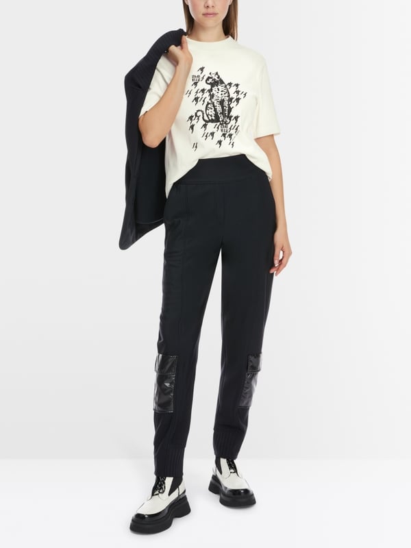 Marc Cain T-Shirt mit Leo-Print