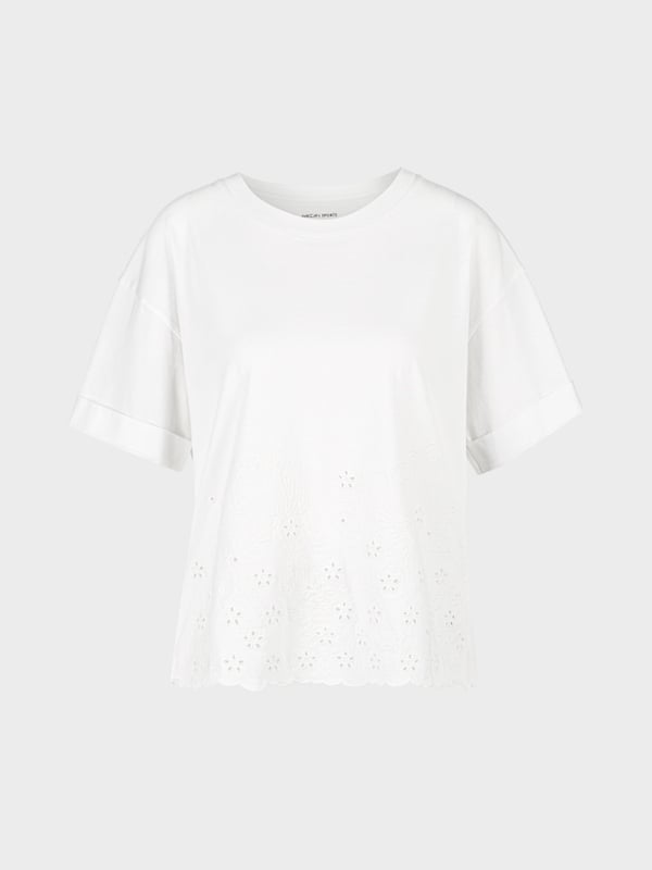 Marc Cain T-Shirt Mit Lochstickerei