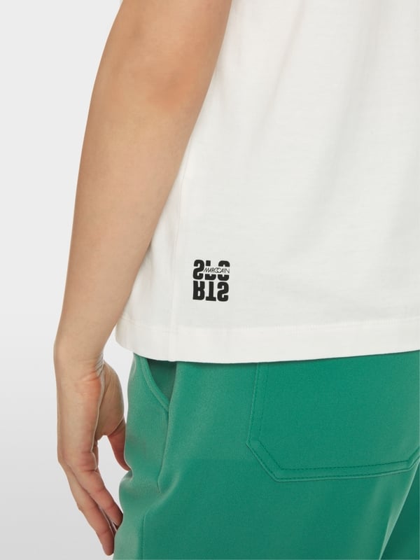 Marc Cain T-Shirt Mit Platziertem Chickcheck