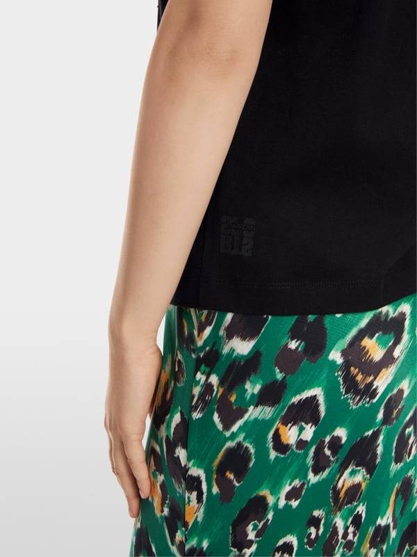 Marc Cain T-Shirt Mit Platziertem Chickcheck