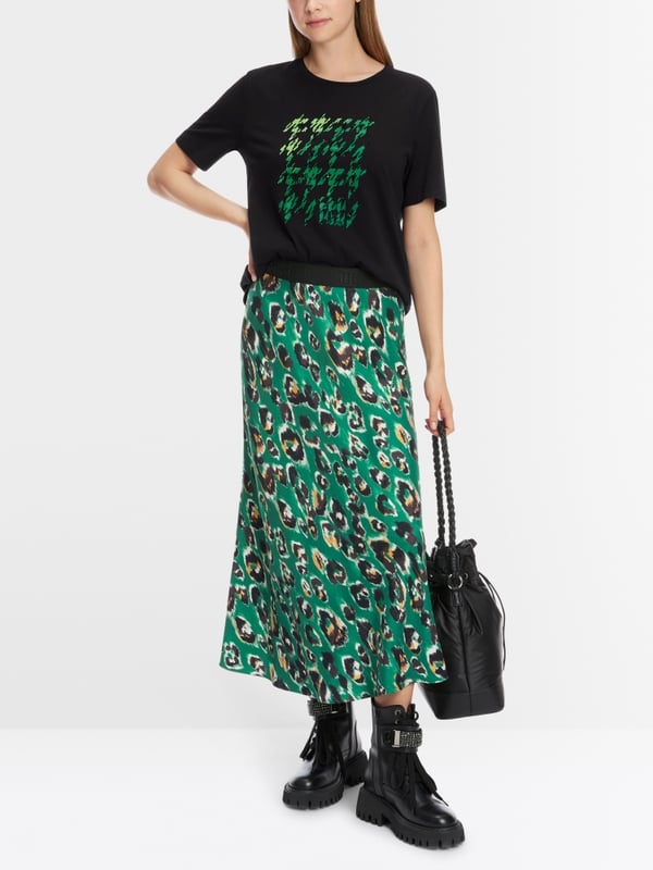 Marc Cain T-Shirt mit platziertem Chickcheck