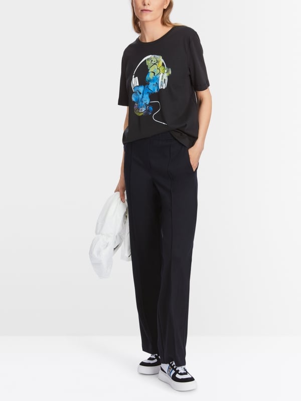 Marc Cain T-Shirt mit Print "Rethink Together"