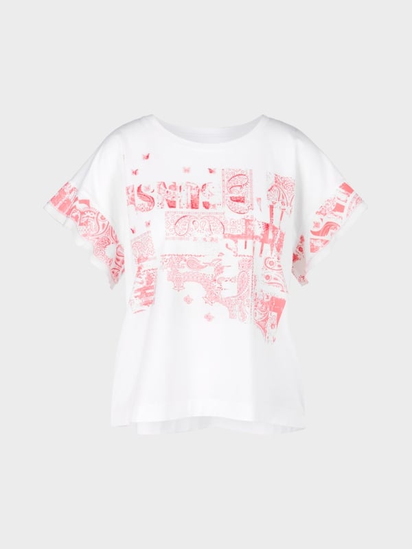 Marc Cain T-Shirt Mit Rüschenärmeln