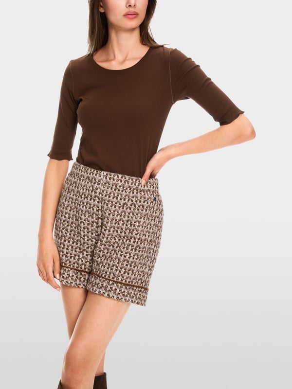 Marc Cain T-Shirt Mit Turn-up-Ärmeln