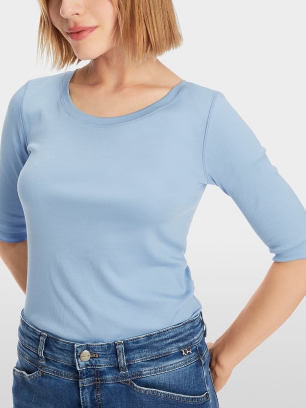 Marc Cain T-Shirt Mit Turn-up-Ärmeln