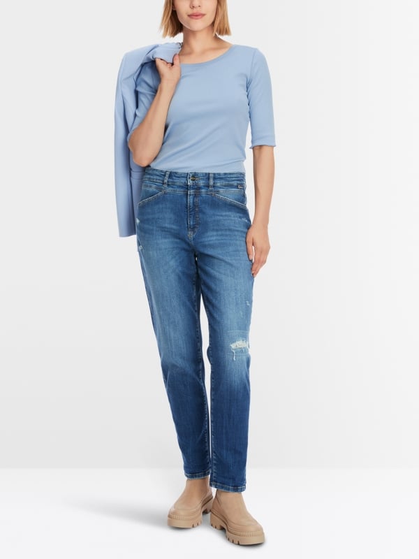 Marc Cain T-Shirt mit Turn-up-Ärmeln