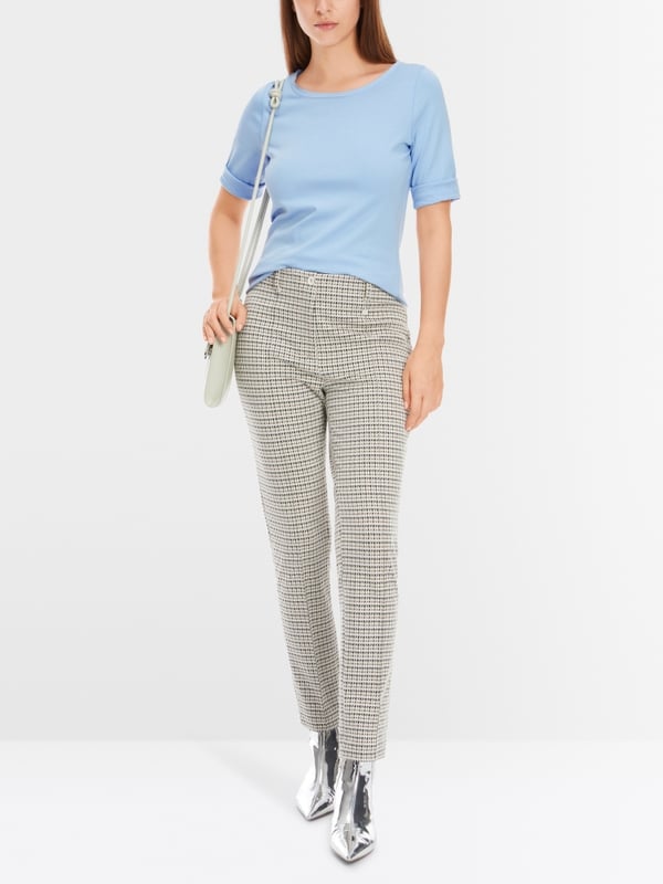 Marc Cain T-Shirt mit Turn-up-Ärmeln