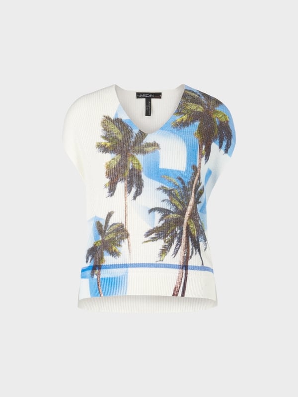 Marc Cain Tank-Top Mit Palmenprint