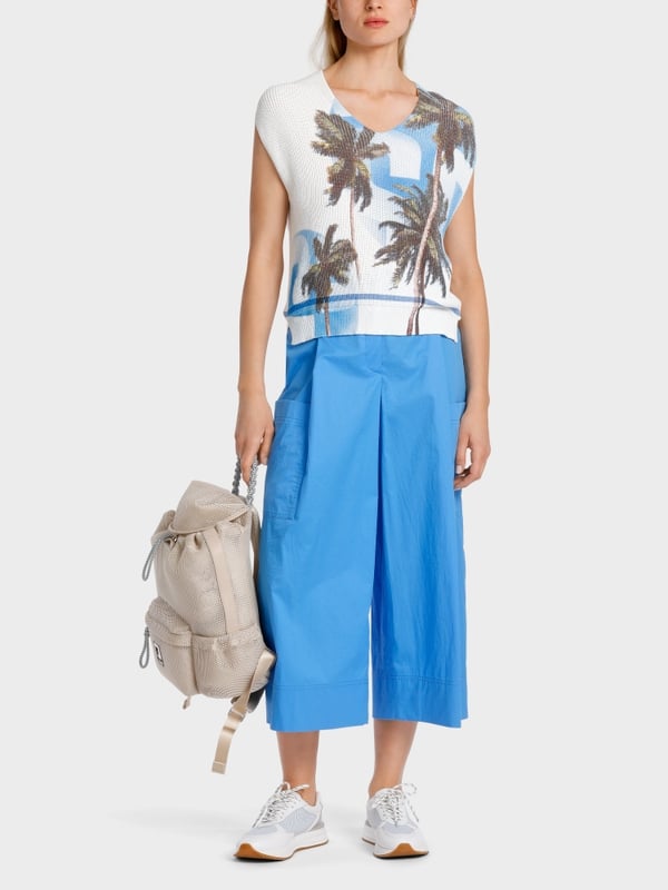 Marc Cain Tank-Top mit Palmenprint