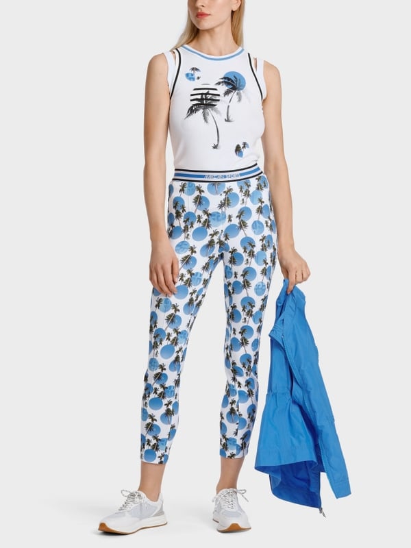 Marc Cain Top Mit Palmenapplikation