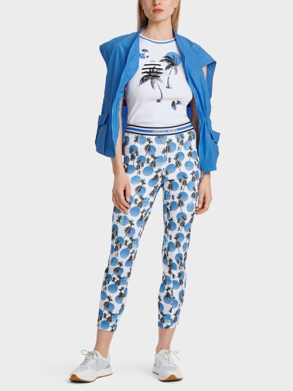 Marc Cain Top Mit Palmenapplikation