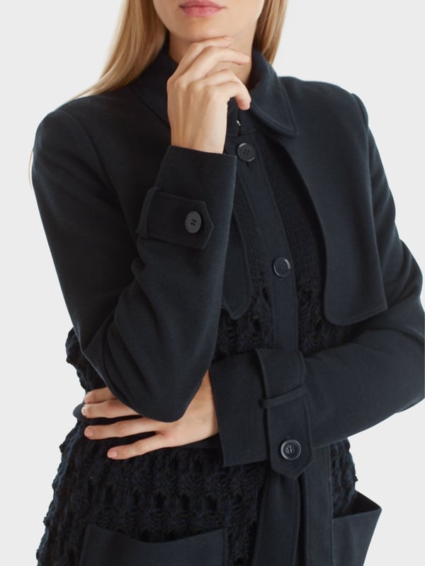 Marc Cain Trenchcoat Knitted In Germany