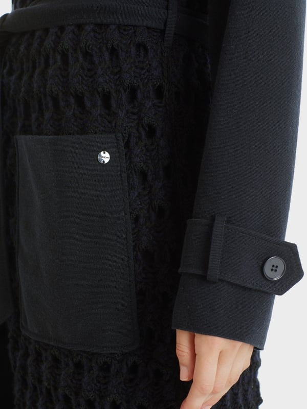 Marc Cain Trenchcoat Knitted In Germany