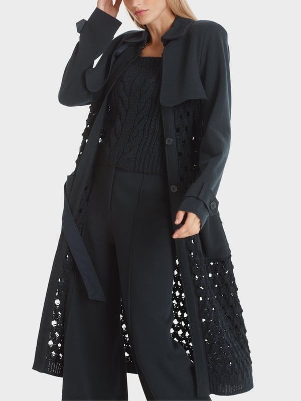 Marc Cain Trenchcoat Knitted In Germany