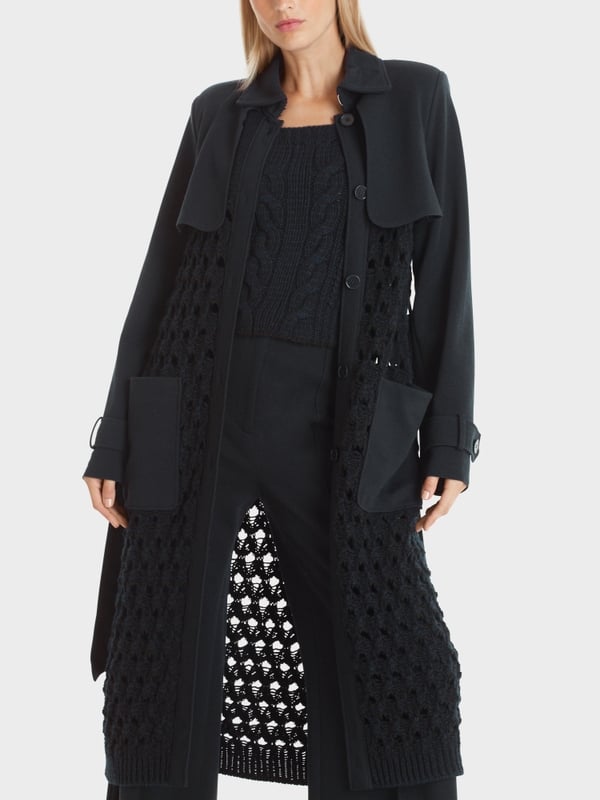 Marc Cain Trenchcoat Knitted In Germany